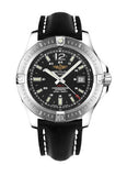 Breitling Colt Automatic 44mm Black Dial Leather Strap Mens Watch - A1738811/BD44/435X Authentic Buy Shop Now