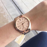 Michael Kors Runway Rose Gold Dial Rose Gold Steel Strap Watch for Women - MK3336 Authentic Buy Shop Now