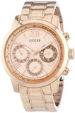 Guess Sunrise Quartz Rose Gold Dial Rose Gold Steel Strap Watch For Women - W0330L2 Authentic Buy Shop Now