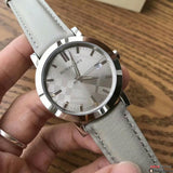 Burberry Heritage Grey Dial Beige Leather Strap Unisex Watch - BU1754 Authentic Buy Shop Now