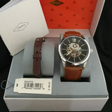 Fossil Flynn Automatic Black Dial Brown Leather Strap Watch for Men - BQ2270 Authentic Buy Shop Now