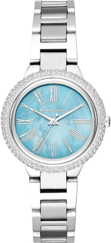 Michael Kors Taryn Quartz Blue Dial Blue Steel Strap Watch For Women - MK6563 Authentic Buy Shop Now
