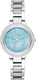 Michael Kors Taryn Quartz Blue Dial Blue Steel Strap Watch For Women - MK6563 Authentic Buy Shop Now
