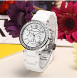 Michael Kors Parker White Dial White Leather Strap Watch for Women - MK5848 Authentic Buy Shop Now