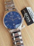 Hugo Boss Governer Blue Dial Silver Steel Strap Watch for Men - 1513487 Authentic Buy Shop Now
