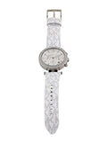 Michael Kors Parker Chronograph White Dial White Leather Strap Watch For Women - MK7226 Authentic Buy Shop Now