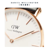 Daniel Wellington Classic Sheffield White Dial Black Leather Strap Watch For Men - DW00100007 Authentic Buy Shop Now