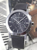 Burberry The City Grey Dial Black Leather Strap Watch for Men - BU9359 Authentic Buy Shop Now
