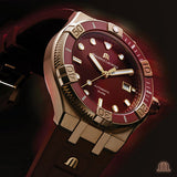 Maurice Lacroix Aikon Venturer Asia Special Edition Red Dial Red Rubber Strap Watch For Men - AI6058-BRZ6B-530-6 Authentic Buy Shop Now