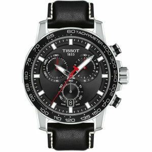Tissot Supersport Chrono Black Dial Black Leather Strap Watch for Men - T125.617.16.051.00 Authentic Buy Shop Now
