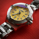 Breitling Avenger Automatic 45mm Seawolf Yellow Dial Silver Steel Strap Strap Watch for Men - A17319101/1A1 Authentic Buy Shop Now