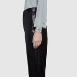 Gucci 25H Quartz Silver Dial Silver Steel Strap Unisex Watch - YA163407 Authentic Buy Shop Now