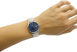 Maurice Lacroix Eliros Diamonds Blue Dial Silver Steel Strap Watch For Women - EL1094-SS002-450-1 Authentic Buy Shop Now