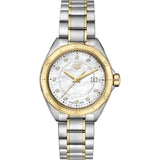 Tag Heuer Formula 1 Diamonds Mother of Pearl White Dial Two Tone Steel Strap Watch for Women - WBJ1421.BB0648 Authentic Buy Shop Now