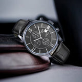 Tissot T Classic Chemin Des Tourelles Chronograph Black Dial Black Leather Strap Watch For Men - T099.427.16.058.00 Authentic Buy Shop Now