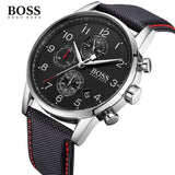Hugo Boss Navigator Black Dial Black Leather Strap Watch for Men - 1513535 Authentic Buy Shop Now