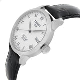 Tissot T Classic Le Locle Automatic Silver Dial Black Leather Strap Watch For Men - T41.1.423.33 Authentic Buy Shop Now