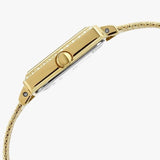 Guess White Dial Gold Mesh Bracelet Watch For Women - W0826L2 Authentic Buy Shop Now