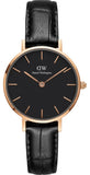 Daniel Wellington Classic Petite Reading Black Dial Black Leather Strap Watch For Women - DW00100223 Authentic Buy Shop Now