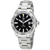 Tag Heuer Aquaracer Automatic Black Dial Silver Steel Strap Watch for Men - WAY2010.BA0927 Authentic Buy Shop Now