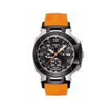 Tissot T Race Chronograph Black Dial Orange Rubber Strap Watch for Women - T048.217.27.057.00 Authentic Buy Shop Now