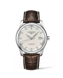 Longines Master Collection Automatic 40mm White Dial Brown Leather Strap Watch for Men - L2.793.4.77.3 Authentic Buy Shop Now