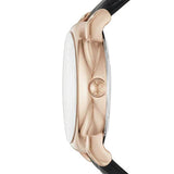 Emporio Armani Luigi Skeleton Silver Dial Black Leather Strap Watch For Men - AR60007 Authentic Buy Shop Now