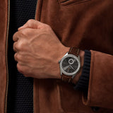 Breitling Premier Automatic 40mm Grey Dial Brown Leather Strap Watch for Men - A37340351B1P2 Authentic Buy Shop Now