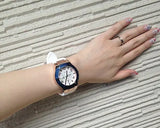 Guess Jet Setter White Dial White Rubber Strap Watch for Women - W0564L1 Authentic Buy Shop Now