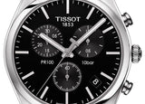 Tissot T Classic PR 100 Chronograph Black Dial Silver Steel Strap Watch for Men - T101.417.11.051.00 Authentic Buy Shop Now