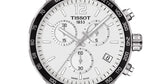 Tissot Quickster Chronograph NBA Golden State Warriors White Dial Two Tone NATO Strap Watch for Men - T095.417.17.037.15 Authentic Buy Shop Now