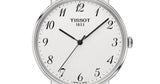Tissot Everytime Desire Medium White Dial Black Leather Strap Watch For Men - T109.410.16.032.00 Authentic Buy Shop Now