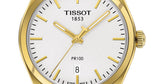 Tissot T Classic PR 100 Quartz White Dial Gold Steel Strap Watch for Men - T101.410.33.031.00 Authentic Buy Shop Now