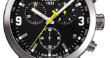 Tissot PRC 200 Chronograph Black Dial Stainless Steel Watch For Men - T0554171105700 Authentic Buy Shop Now