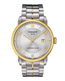 Tissot Luxury Powermatic 80 Gold Dial Silver Steel Strap Watch For Men - T086.407.22.261.00 Authentic Buy Shop Now