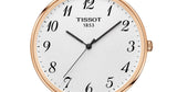 Tissot T Classic Everytime White Dial Rose Gold Mesh Bracelet Watch for Men - T109.610.33.032.00 Authentic Buy Shop Now