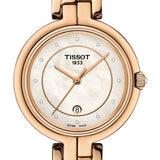 Tissot T Lady Flamingo Mother of Pearl Dial Rose Gold Steel Strap Watch For Women - T094.210.33.116.02 Authentic Buy Shop Now