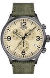 Tissot T Sport Chrono XL Beige Dial Green Nylon Strap Watch for Men - T116.617.37.267.00 Authentic Buy Shop Now
