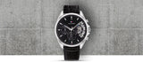 Tommy Hilfiger Baker Chronograph Black Dial Black Leather Strap Watch For Men - 1710449 Authentic Buy Shop Now