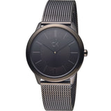 Calvin Klein Minimal Black Dial Black Mesh Bracelet Watch for Men - K3M224B1 Authentic Buy Shop Now