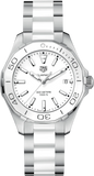 Tag Heuer Aquaracer Quartz White Dial Two Tone Steel Strap Watch Women - WAY131B.BA0914 Authentic Buy Shop Now