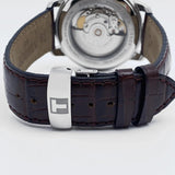 Tissot Automatics III Steel White Dial Brown Leather Strap Watch For Men - T065.430.16.031.00 Authentic Buy Shop Now