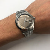 Gucci G Timeless Brown Dial Silver Steel Strap Watch For Men - YA126406 Authentic Buy Shop Now