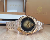 Versace Shadov Quartz Gold Dial Gold Steel Strap Watch for Women - VEBM00618 Authentic Buy Shop Now