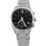 Calvin Klein Masculine Chronograph Black Dial Silver Steel Strap Watch for Men - K2H27104 Authentic Buy Shop Now