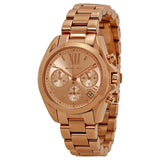 Michael Kors Bradshaw Chronograph Rose Gold Dial Rose Gold Steel Strap Watch for Women - MK5799 Authentic Buy Shop Now