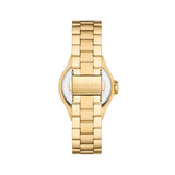 Michael Kors Lennox Three-Hand Silver Dial Gold Steel Strap Watch For Women - MK7278 Authentic Buy Shop Now