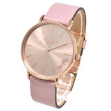 Coach Delancey Gold Dial Pink Leather Strap Watch for Women - 14503332 Authentic Buy Shop Now