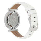 Michael Kors Averi Silver Dial White Leather Strap Watch for Women - MK2524 Authentic Buy Shop Now
