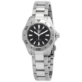 Tag Heuer Aquaracer Professional 200 Quartz Black Dial Silver Steel Strap Watch for Women - WBP1410.BA0622 Authentic Buy Shop Now
